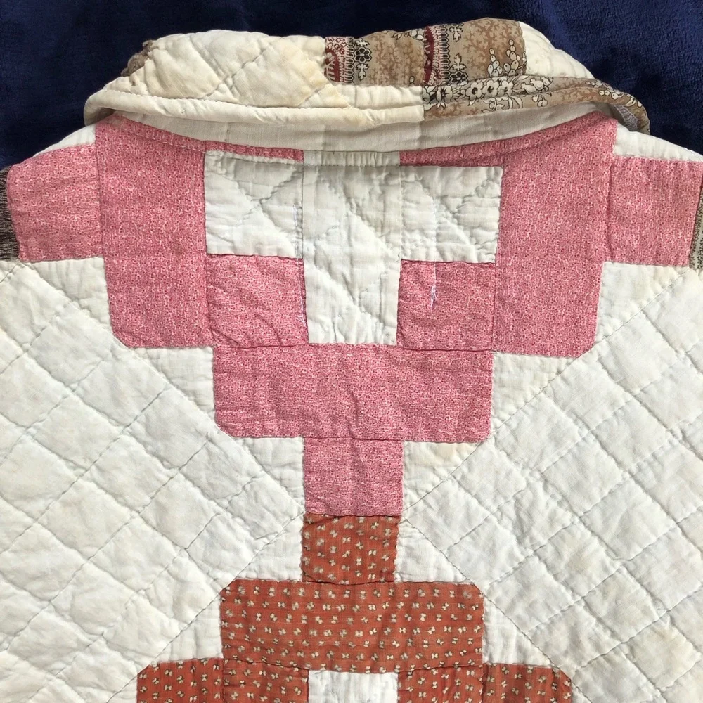 THE LUDLOW SHOP brand new rare 1800s friendship quilt crop coat small medium S/M - Picture 14 of 15